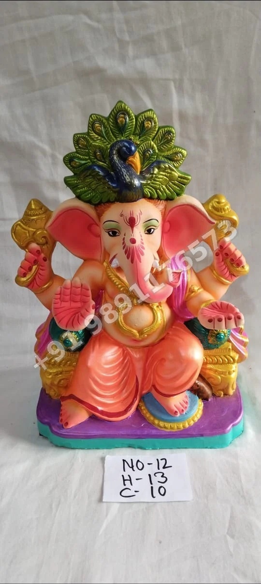 COLOUR FULL CLAY GANESHA